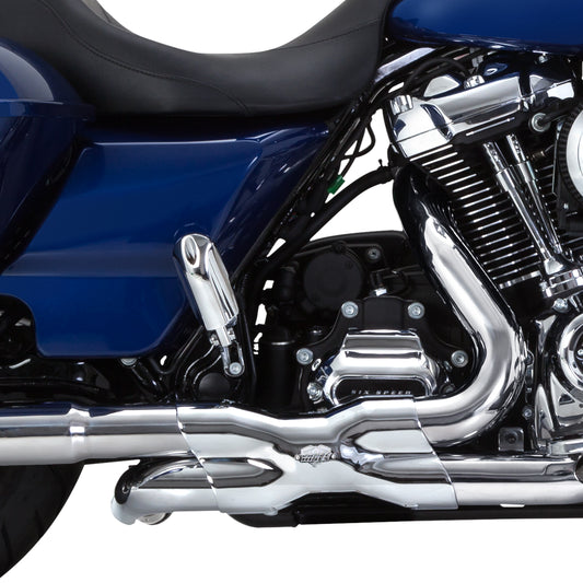 Vance & Hines Power Dual Chrome Header System fits 2017-2024 Harley Touring FLHT
