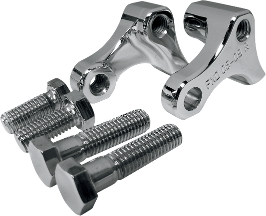 La Choppers Chrome -1.00" Rear Motorcycle Lowering Kit 1995-05 Harley Dyna FXDL