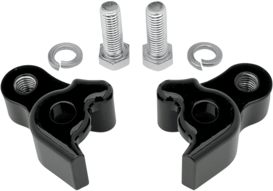 Burly Black -1" Rear Shock Lowering Kit 2009-16 Harley Touring Bagger FLTR FLHR