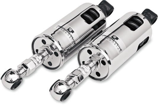 Progressive Chrome 422 Rear Shocks fits 1989-99 Harley Softail FLST FLSTN FXST