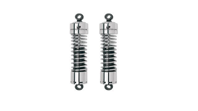 Progressive Chrome 412 Standard 13" Rear Shocks 2006-2024 Harley Touring Models