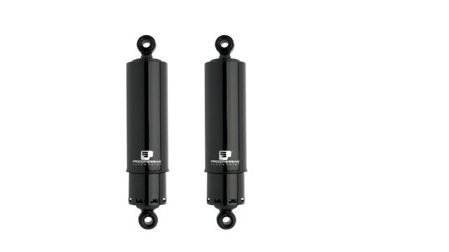 Progressive 412 Standard 12" Rear Covered Shocks 1991-2017 Harley Dyna FXDL FXDB