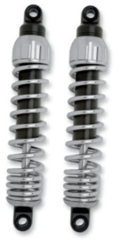Progressive 444 Chrome Heavy Duty 12.5" Rear Shocks for 1980-2024 Harley Touring
