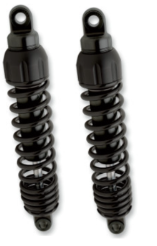Progressive 444 Black Heavy Duty 13.5" Rear Shocks for 1980-2024 Harley Touring