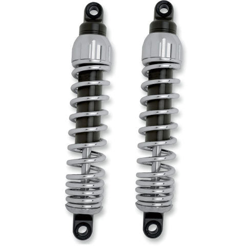 Progressive 444 Chrome 13" Standard Rear Shocks 1991-2017 Harley Dyna FXDC FXDB