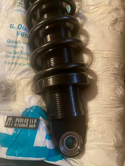 Legend Black Revo Heavy Duty 12" Rear Shocks 1999-2024 Harley Touring FLHX FLHT