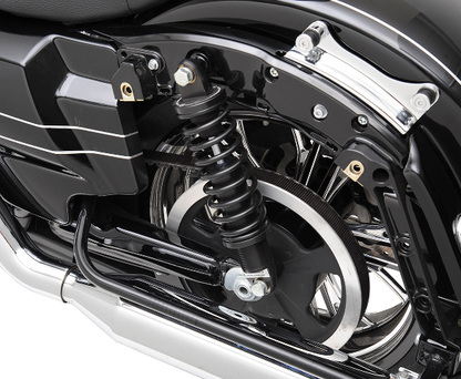 Legend Black Revo Heavy Duty 12" Rear Shocks 1999-2024 Harley Touring FLHX FLHT