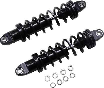 Legend Black Revo Heavy Duty 12" Rear Shocks 1999-2024 Harley Touring FLHX FLHT