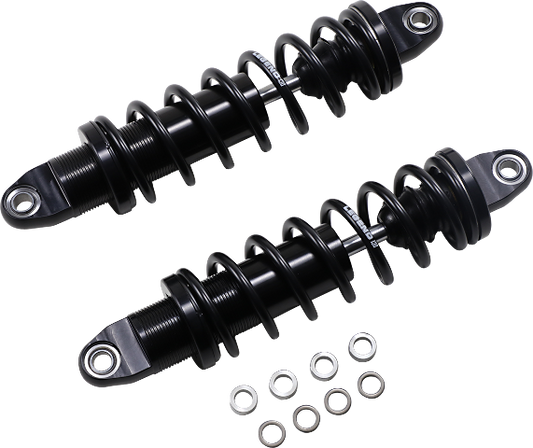 Legend Black Revo Heavy Duty 12" Rear Shocks 1999-2024 Harley Touring FLHX FLHT