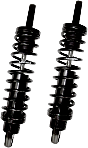 Legend Black Pair 14" Revo Standard Rear Shocks 1991-2017 Harley Dyna FXDL FXDC