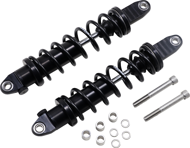 Legend Black 14" Heavy Duty Revo-A Rear Shocks 1991-2017 Harley Dyna FXDL FXDB