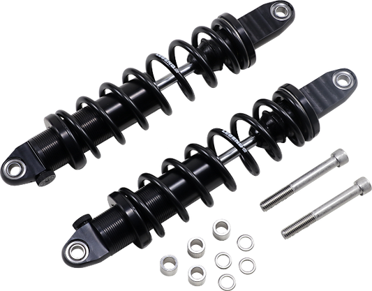 Legend Black 14" Heavy Duty Revo-A Rear Shocks 1991-2017 Harley Dyna FXDL FXDB