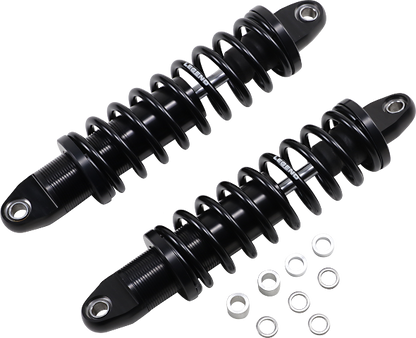 Legend Black 14" Heavy Duty Revo-A Rear Shocks 1984-2000 Harley Davidson FXR