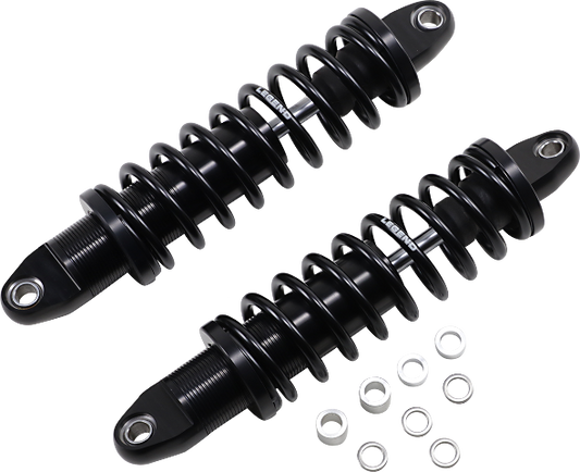 Legend Black 14" Heavy Duty Revo-A Rear Shocks 1984-2000 Harley Davidson FXR