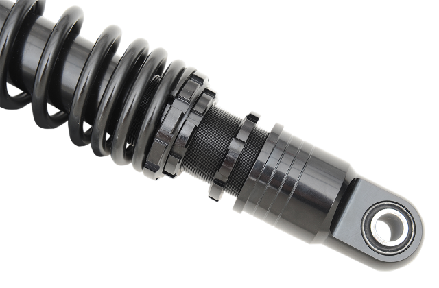 Drag Specialties Black 12" Rear Premium Shocks 1984-2023 Harley Touring FLHX