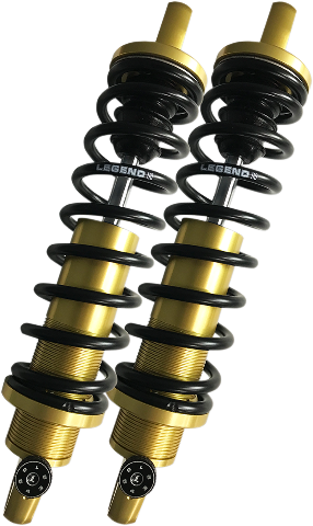 Legend Black Gold Heavy Duty RevoA Rear 13" Shocks 1999-2024 Harley FLH Touring
