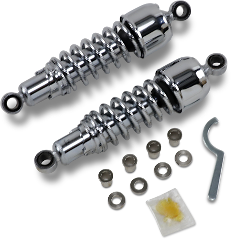 Drag Specialties Chrome 13" Rear Shocks fits 1979-2003 Harley Sportster XLH XLC