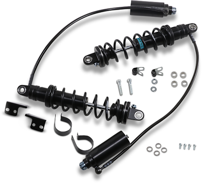 Legend Black Heavy Duty 14" Revo-Arc Rear Shocks 2014-2024 Harley Touring Models
