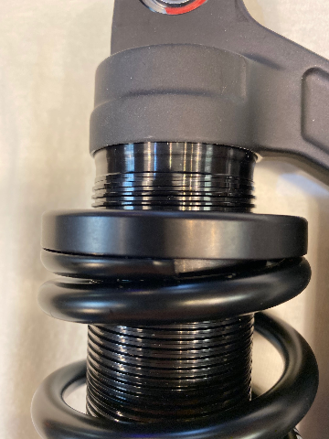 Legend Black Revo ARC 13" Heavy Duty Piggyback Shocks 1984-2000 Harley FXRS FXR