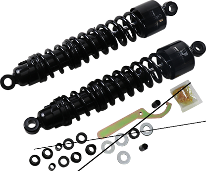Progressive 413 series Black Rear 15" Shocks for 2015-2022 Harley SuperLow XLT