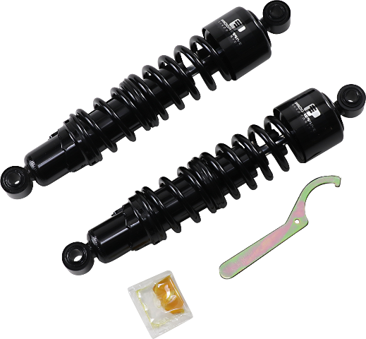 Progressive 412 Black 13" Standard Rear Shocks fits 1991-17 Harley Dyna Models