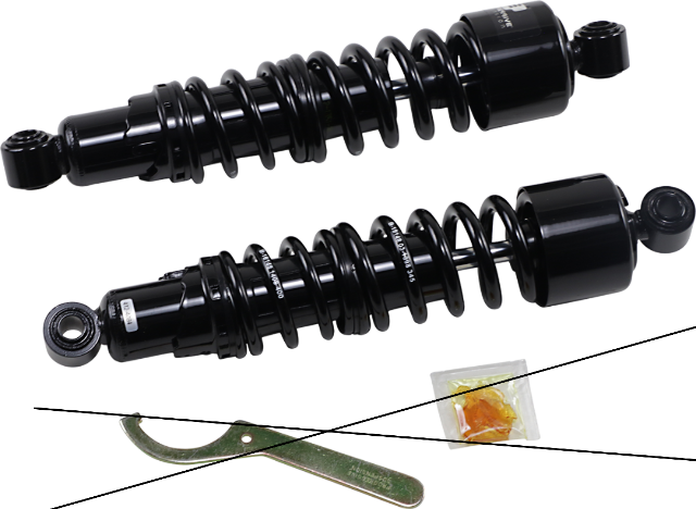 Progressive 412 series Black Rear 13" Shocks for 1999-2006 Harley Glide FXDC