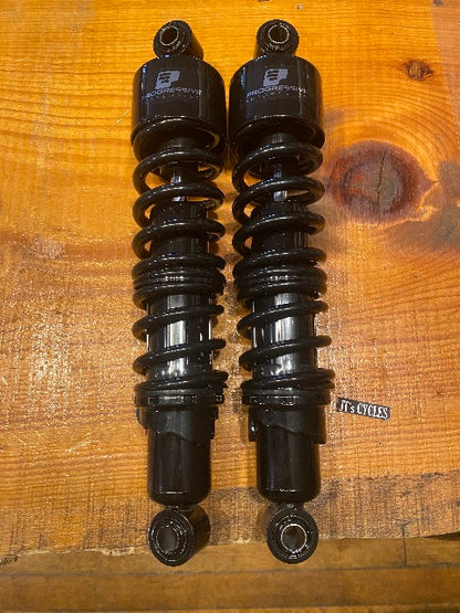 Progressive 412 Black Rear 13" Heavy Duty Shocks fits 1999-2017 Harley Dyna FXD