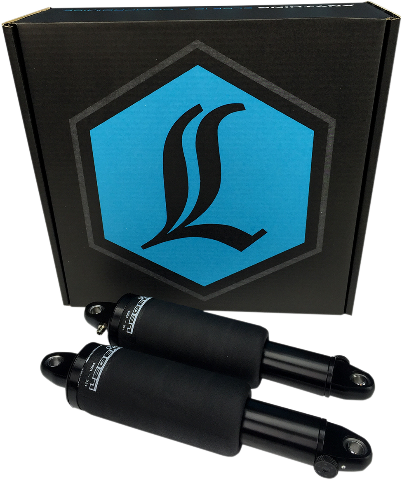 Legend Black Adjustable Air-A Rear Shocks 2004-2017 Harley V-Rod VRSCDX VRSCR