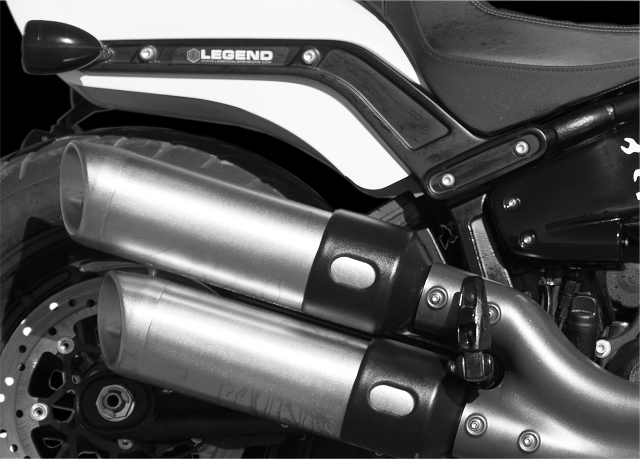 Legend Suspension Black Air-A Rear Shock fits 2018-2024 Harley M8 Softail FLDE