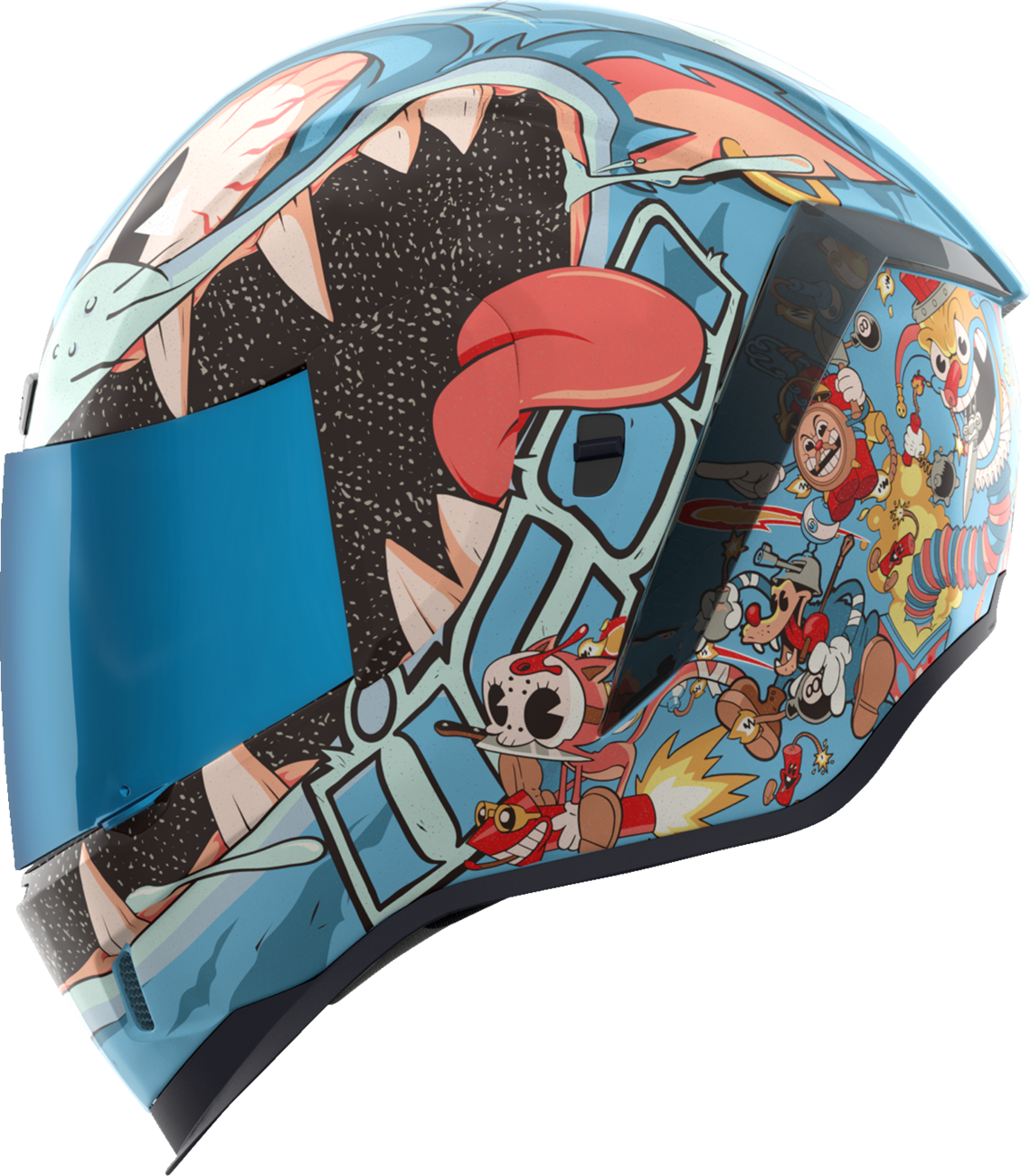 Icon Airform 9 Lives Blue MIPS Full Face Unisex Adult Street Motorcycle Helmet