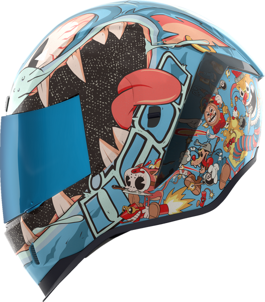 Icon Airform 9 Lives Blue MIPS Full Face Unisex Adult Street Motorcycle Helmet