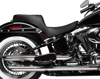 Drag Specialties Predator Red Diamond Seat 2000-2017 Harley Softail FLST FXST