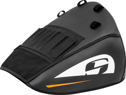 Saddlemen Large Black & White Saddlehyde Street Fuel Gas Tank Cover for Harley