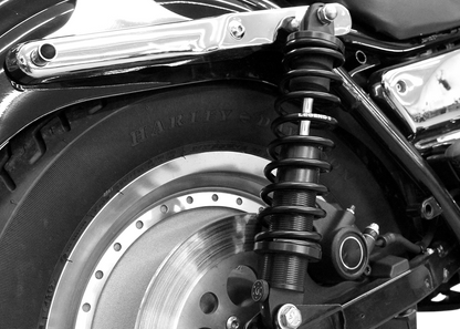 Legend Revo-A Black 12" Heavy Duty Rear Shocks 1984-2000 Harley Davidson FXR