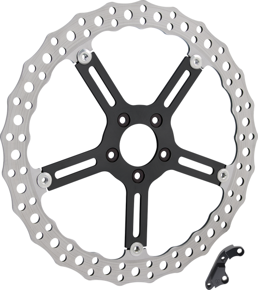 Arlen Ness 15" Jagged Front Right Brake Rotor 2018-2024 Harley Softail Low Rider