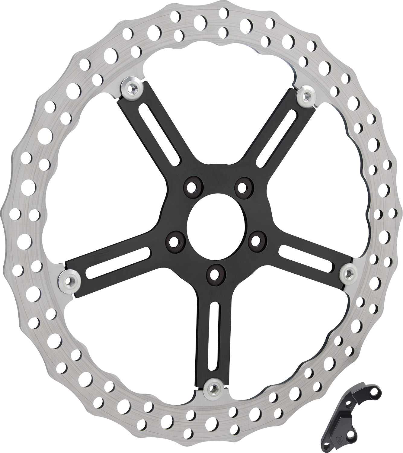Arlen Ness 15" Jagged Front Left Brake Rotor 2018-2024 Harley Softail Low Rider