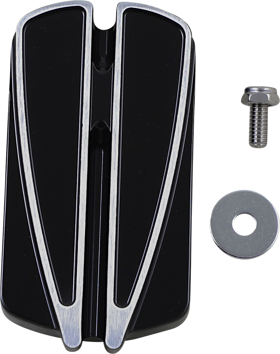 Covingtons Ripper Black Brake Pedal 1980-2023 Harley Softail Touring FLHX