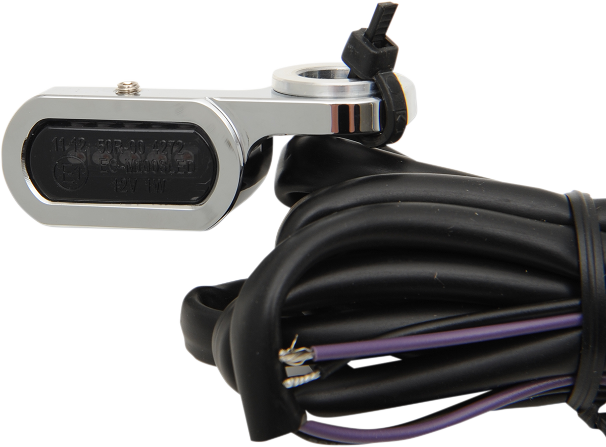 Drag Specialties Chrome LED Handlebar Marker Lights 2009-2017 Harley Touring