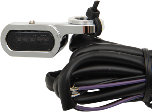 Drag Specialties Chrome LED Handlebar Marker Lights 2009-2017 Harley Touring