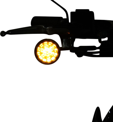 Custom Dynamics 1157 Amber LED Bullet Turn Signal Inserts for Harley Davidson