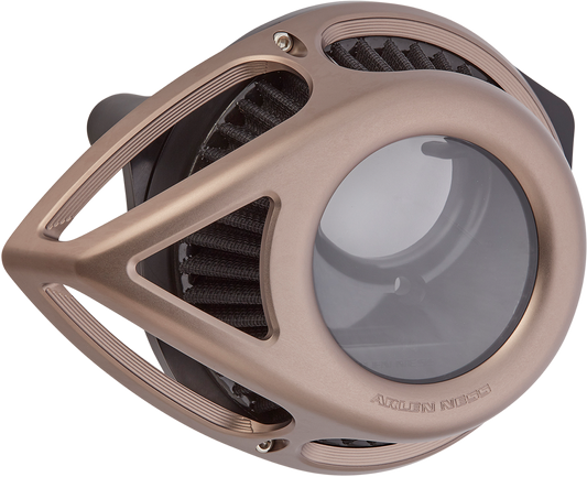 Arlen Ness Tear Titanium Clear Air Filter Cleaner 2008-2017 Harley Touring FLHX