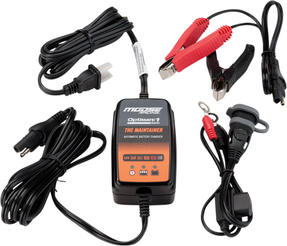 Moose Optimate 1 Duo Battery Charger Tender Maintainer 12V Motorcycle ATV UTV