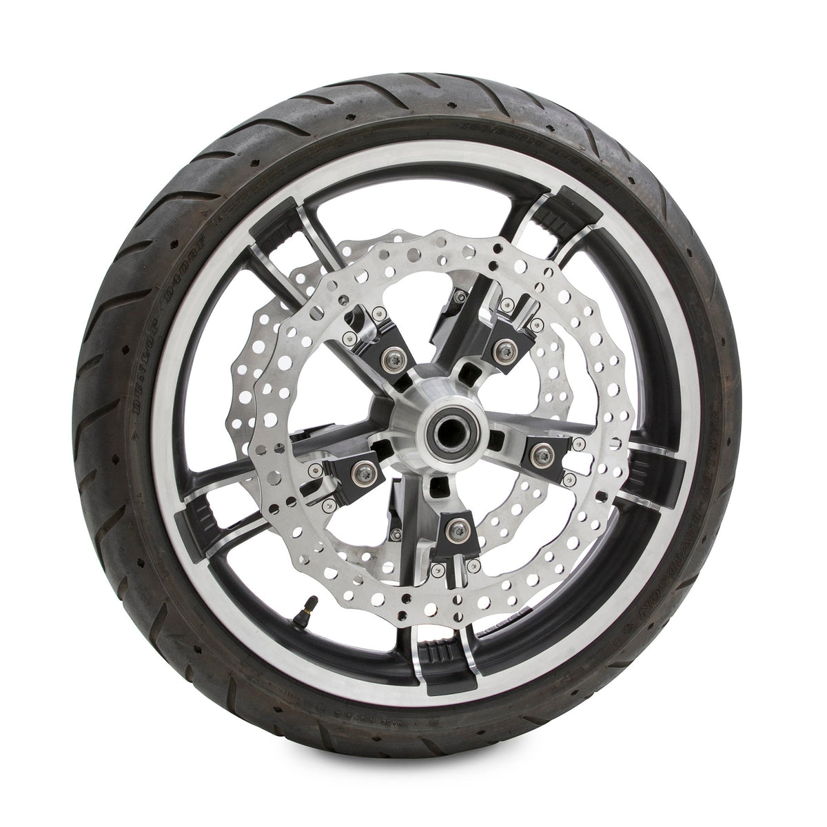 Arlen Ness 14" Left Front Jagged Floating Brake Rotor 2014-2025 Harley Touring