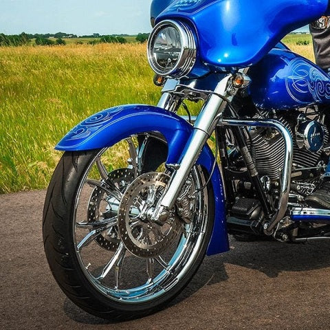 Klock Werks Slicer 23" Front Motorcycle Fender 1984-2013 Harley Touring Models