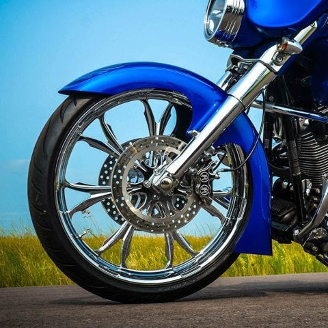 Klock Werks Slicer 23" Front Motorcycle Fender 1984-2013 Harley Touring Models