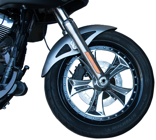 Russ Wernimont Retro Steel Front Fender 18"-19" Wheel 2006-2017 Harley Dyna FXD