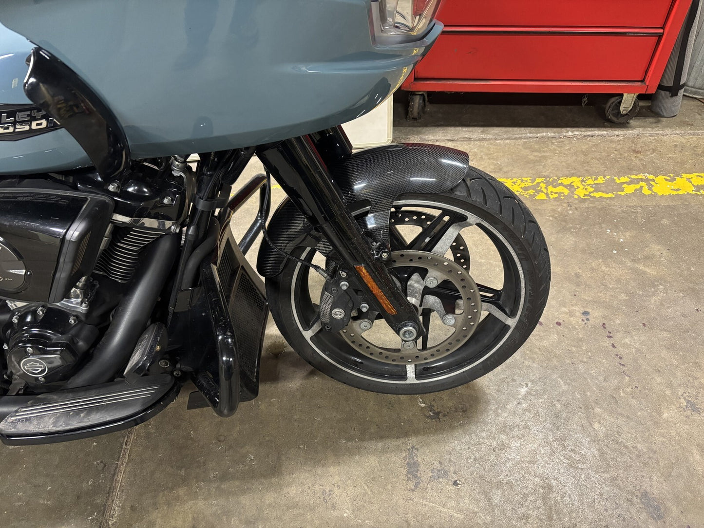 Arlen Ness Carbon Fiber 19" Cafe Front Fender for 2023-2024 Harley Touring FLTR