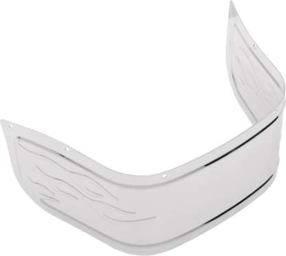 Drag Specialties Front Fender Flames Chrome Skirt Tip Harley Davidson 80-13 FLHT