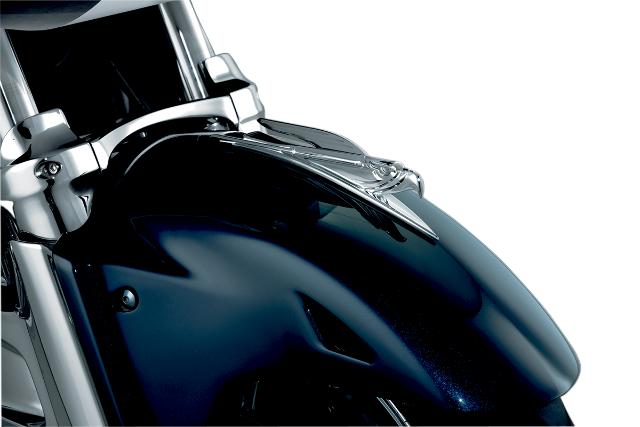 Kuryakyn 7333 Chrome Motorcycle Front Fender Eagle Ornament 1998-13 Honda Yamaha