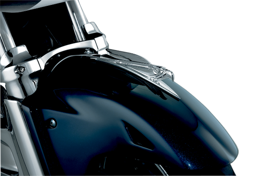 Kuryakyn 7333 Chrome Motorcycle Front Fender Eagle Ornament 1998-13 Honda Yamaha